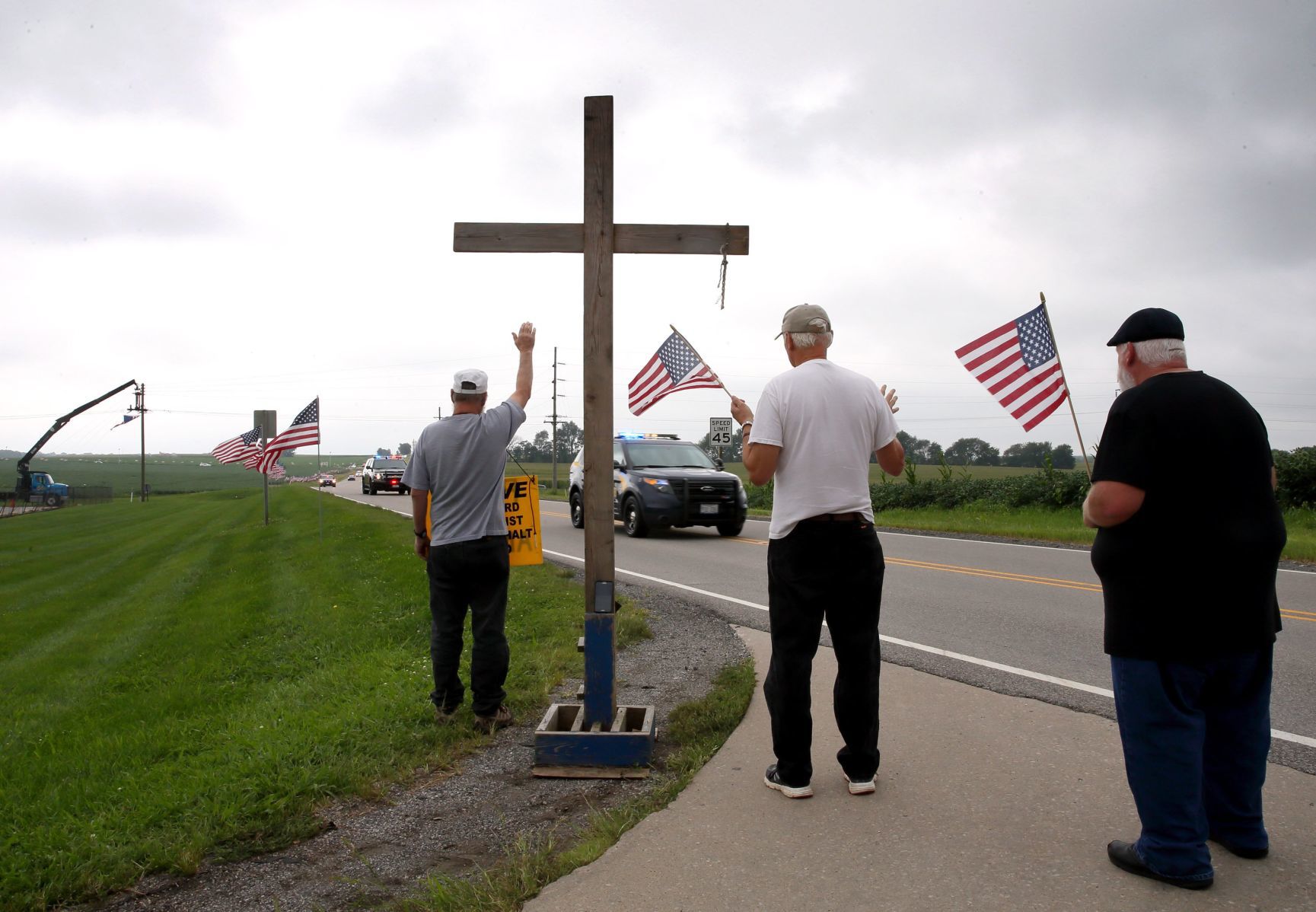 Funeral in Waterloo for Illinois State Trooper Nick Hopkins